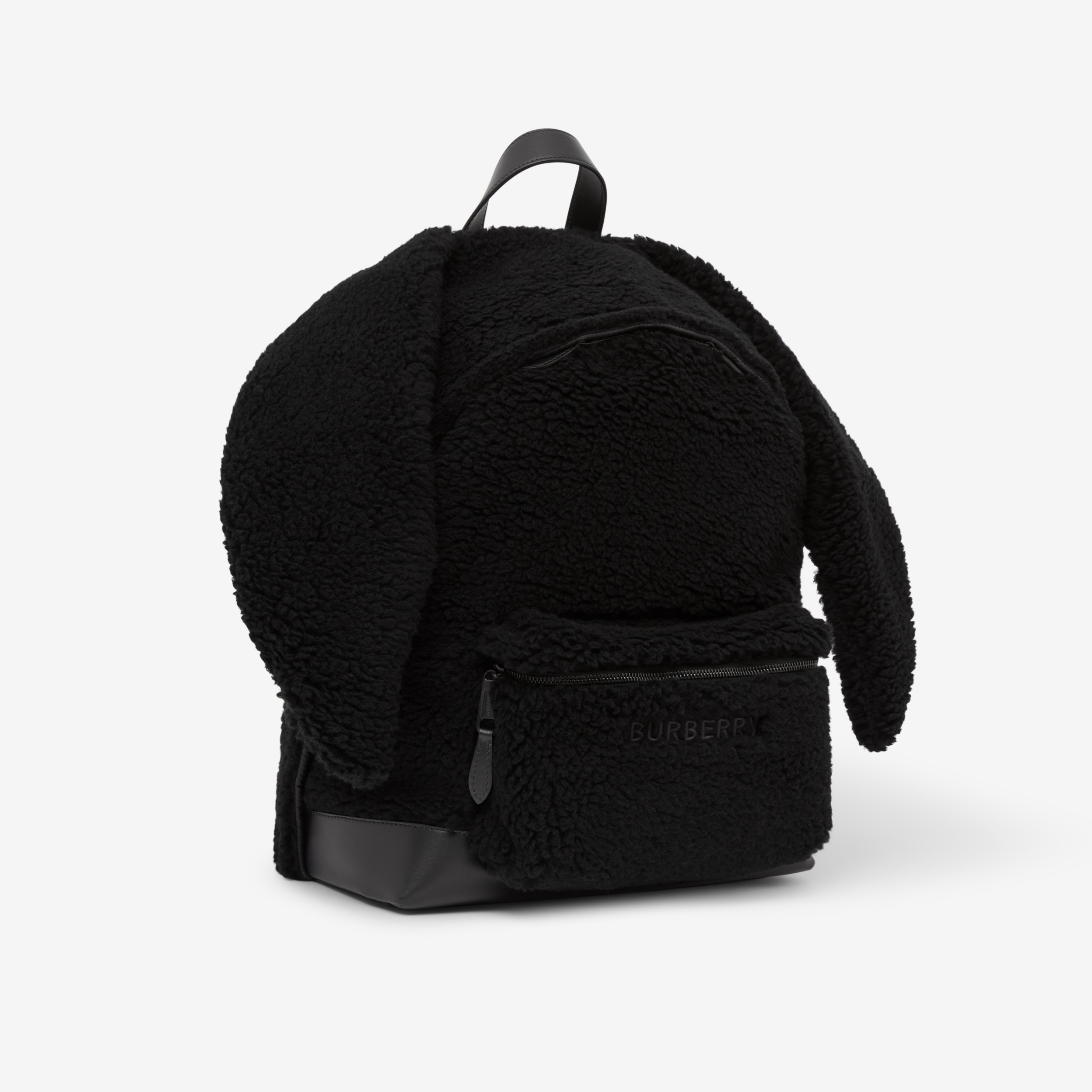 Rabbit Detail Backpack in Black Burberry® Official