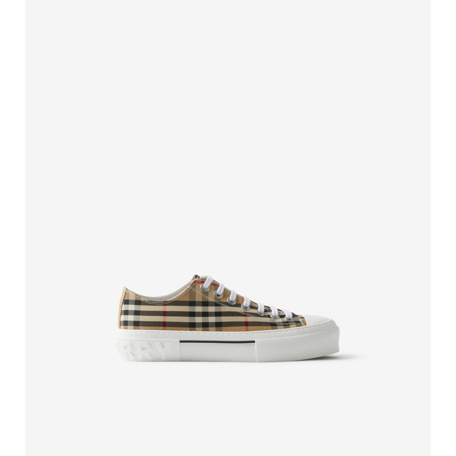 Ekd and monogram print cotton sneakers by Burberry