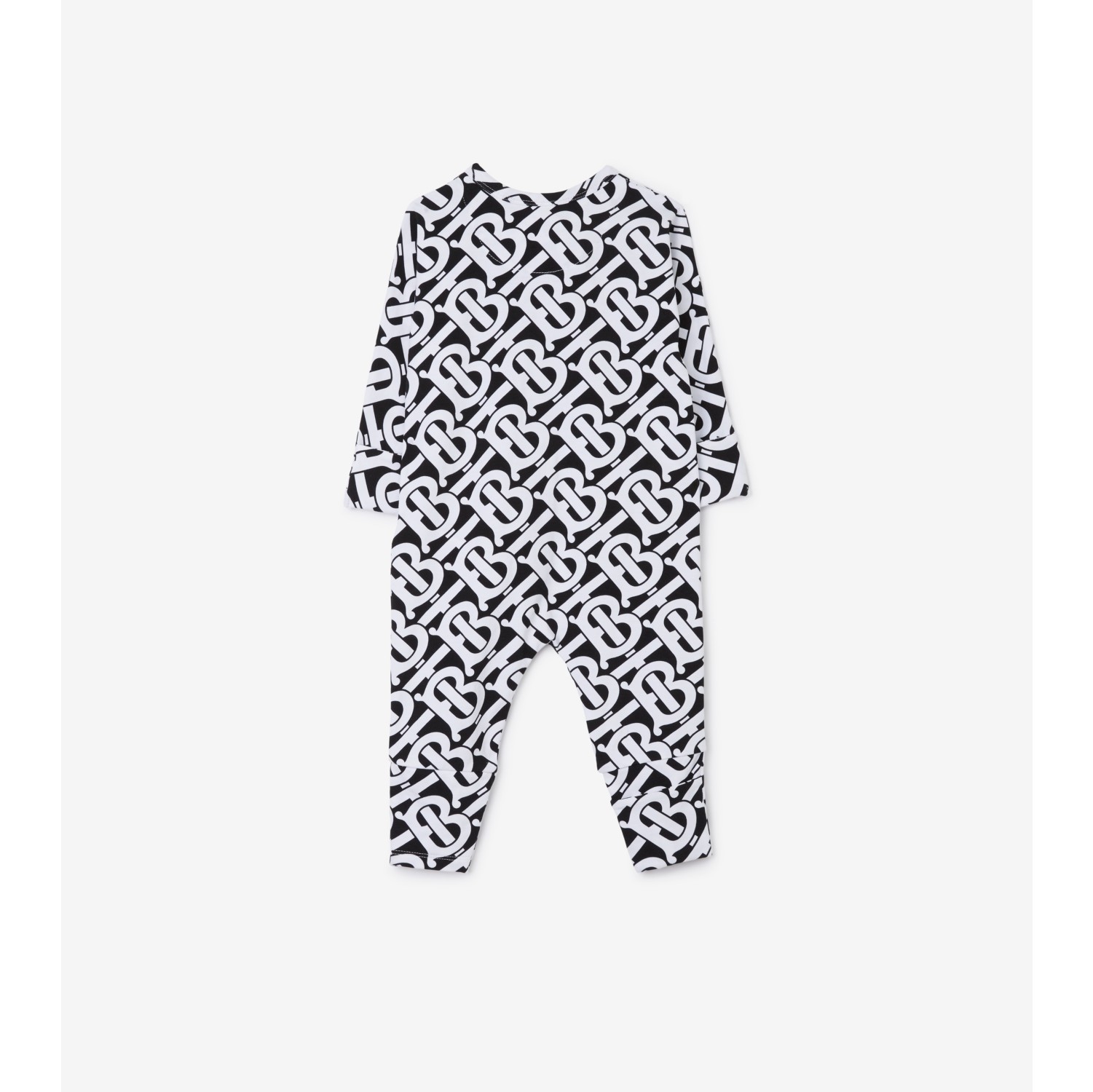 Monogram Print Two-piece Baby Gift Set in White/black - Children | Burberry® Official