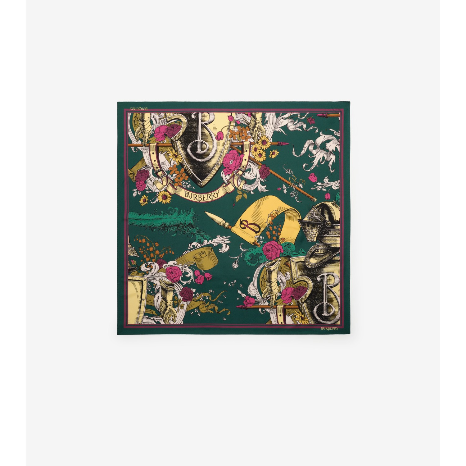 Etched Knight Silk Scarf