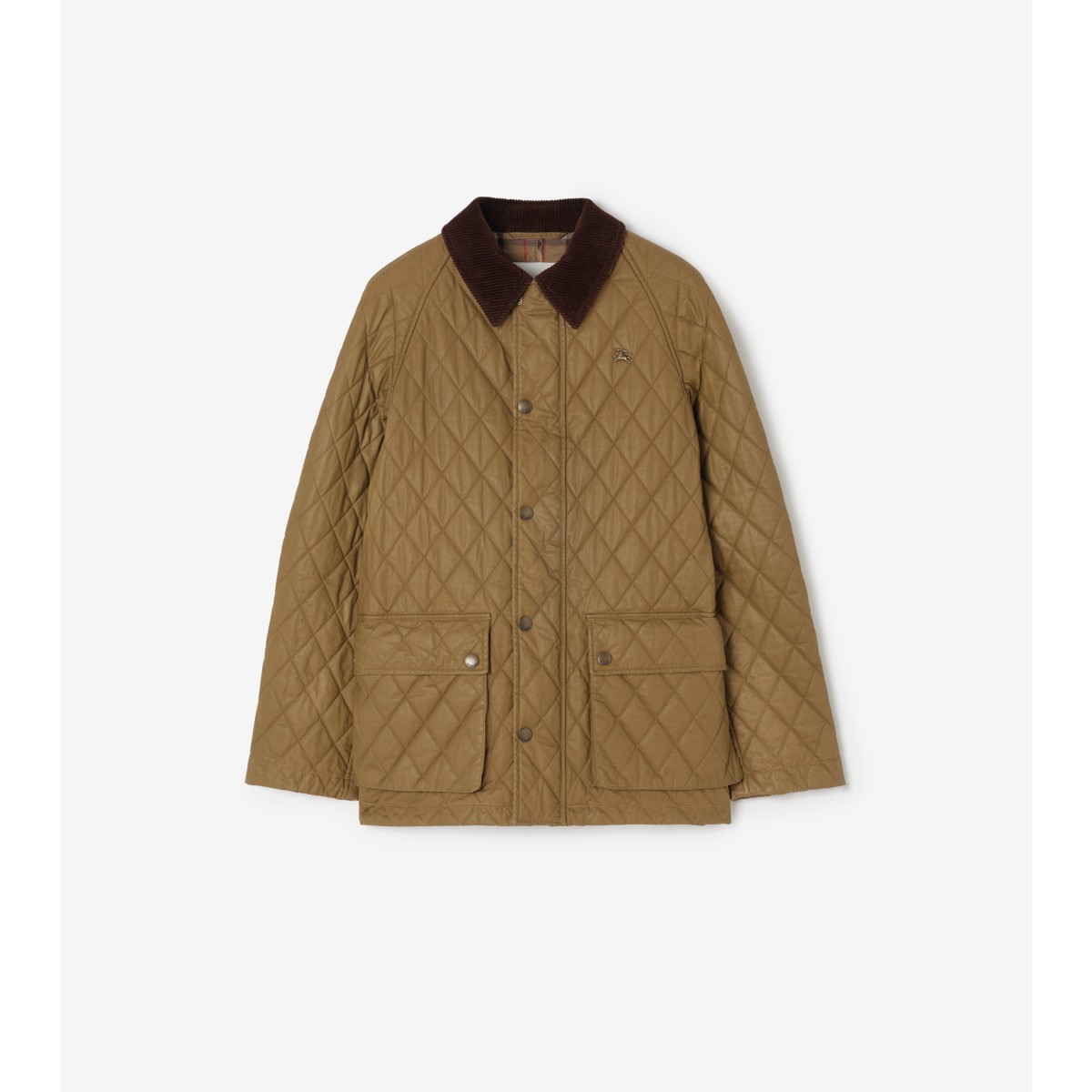  Check Quilted Coated Barn Jacket