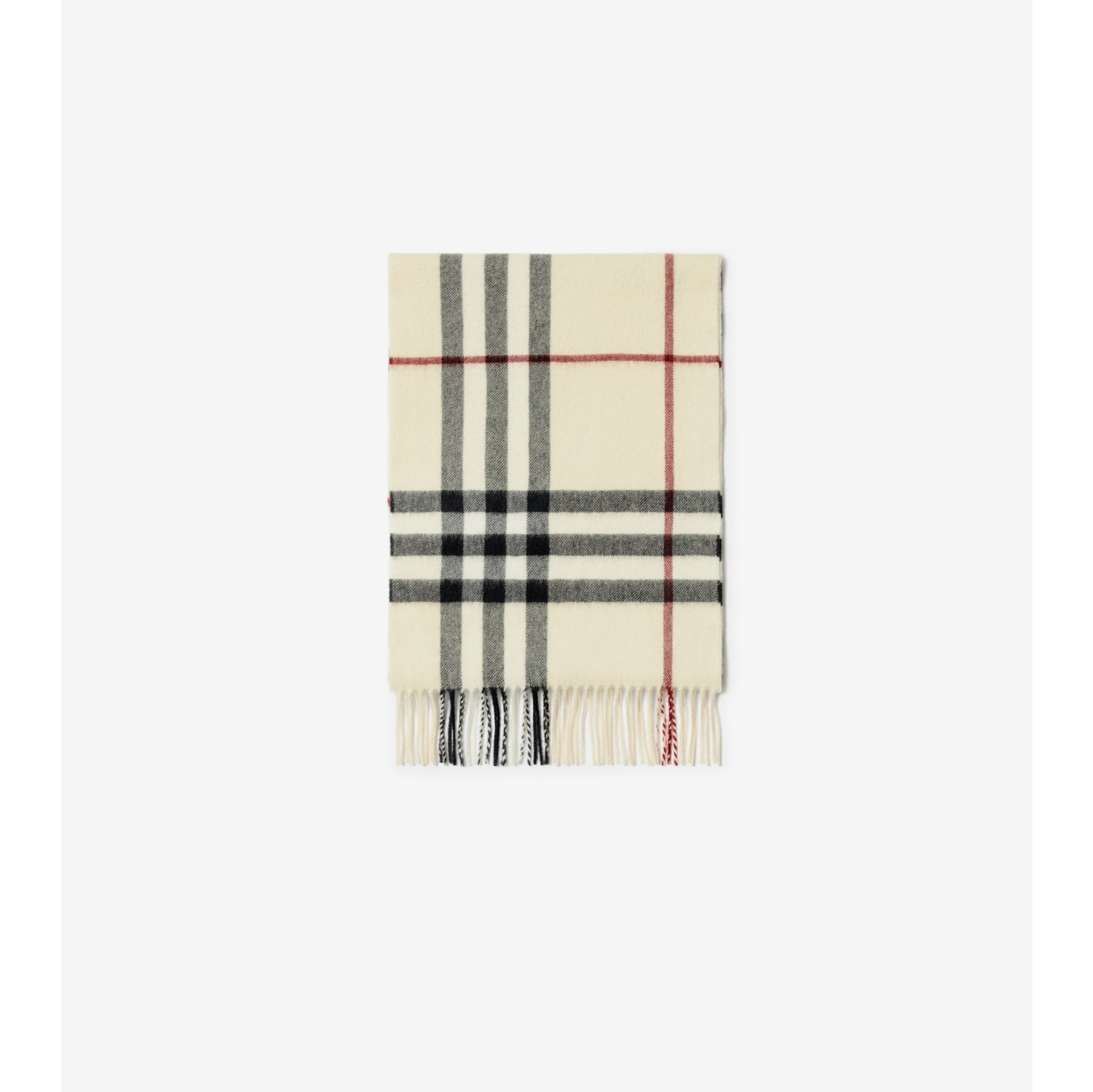 バーバリーチェック カシミアスカーフ (ストーン) | Burberry®公式サイト