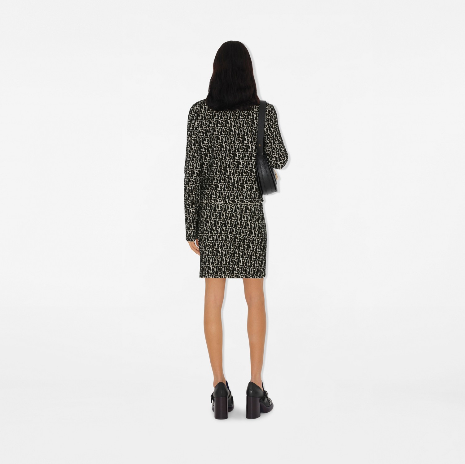 B Charm Wool Blend Jacket in Black - Women, Nylon | Burberry B Charm Wool Blend Jacket in Black - Women, Nylon | Burberry