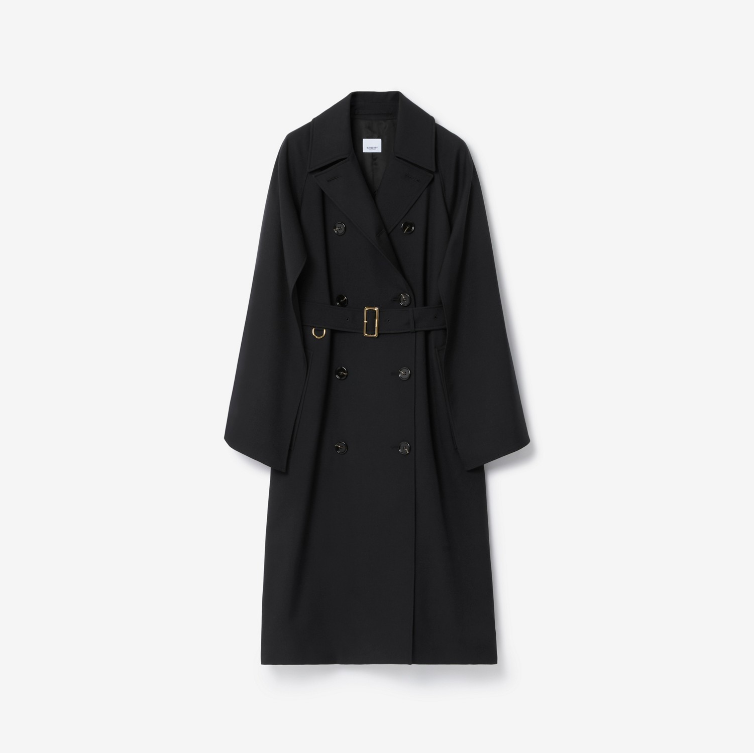 Wool Blend Trench Coat in Black - Women | Burberry® Official