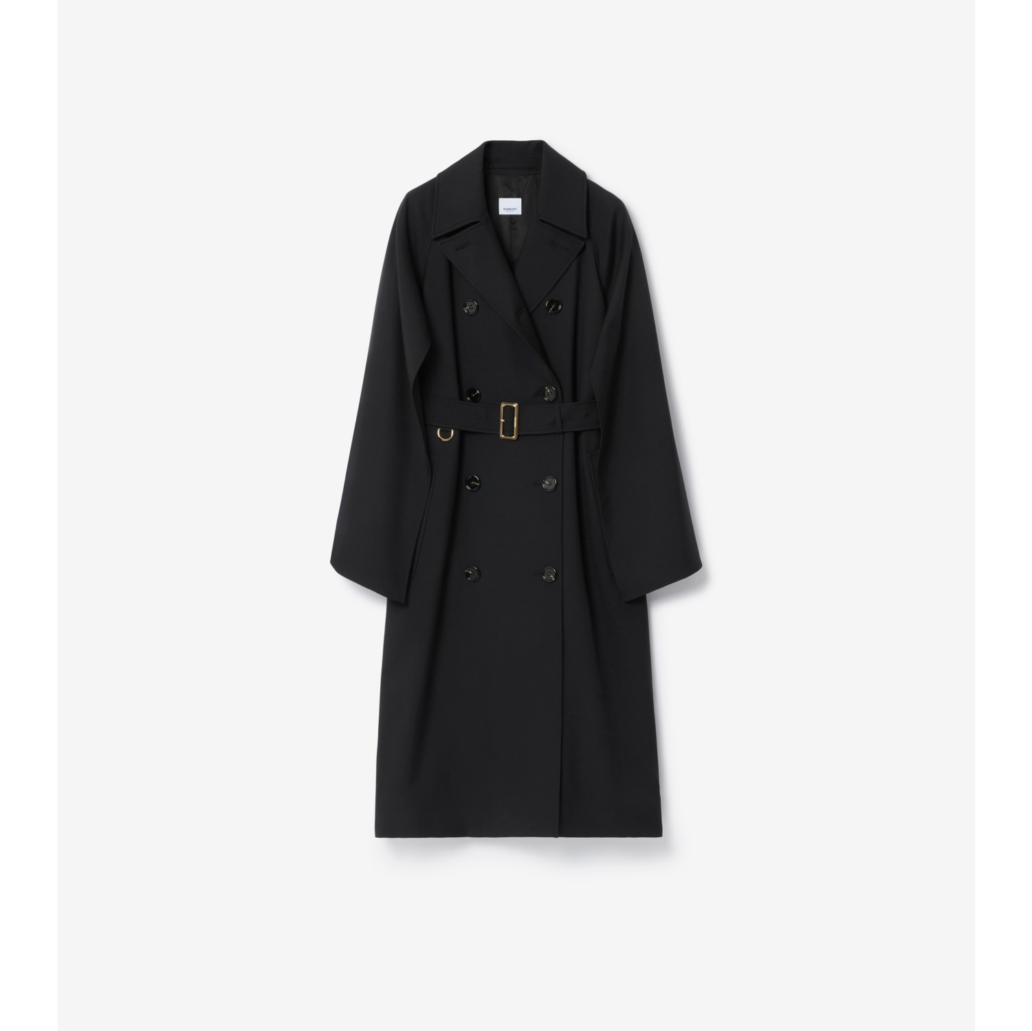 absolutte plasticitet At hoppe Wool Blend Trench Coat in Black - Women | Burberry® Official