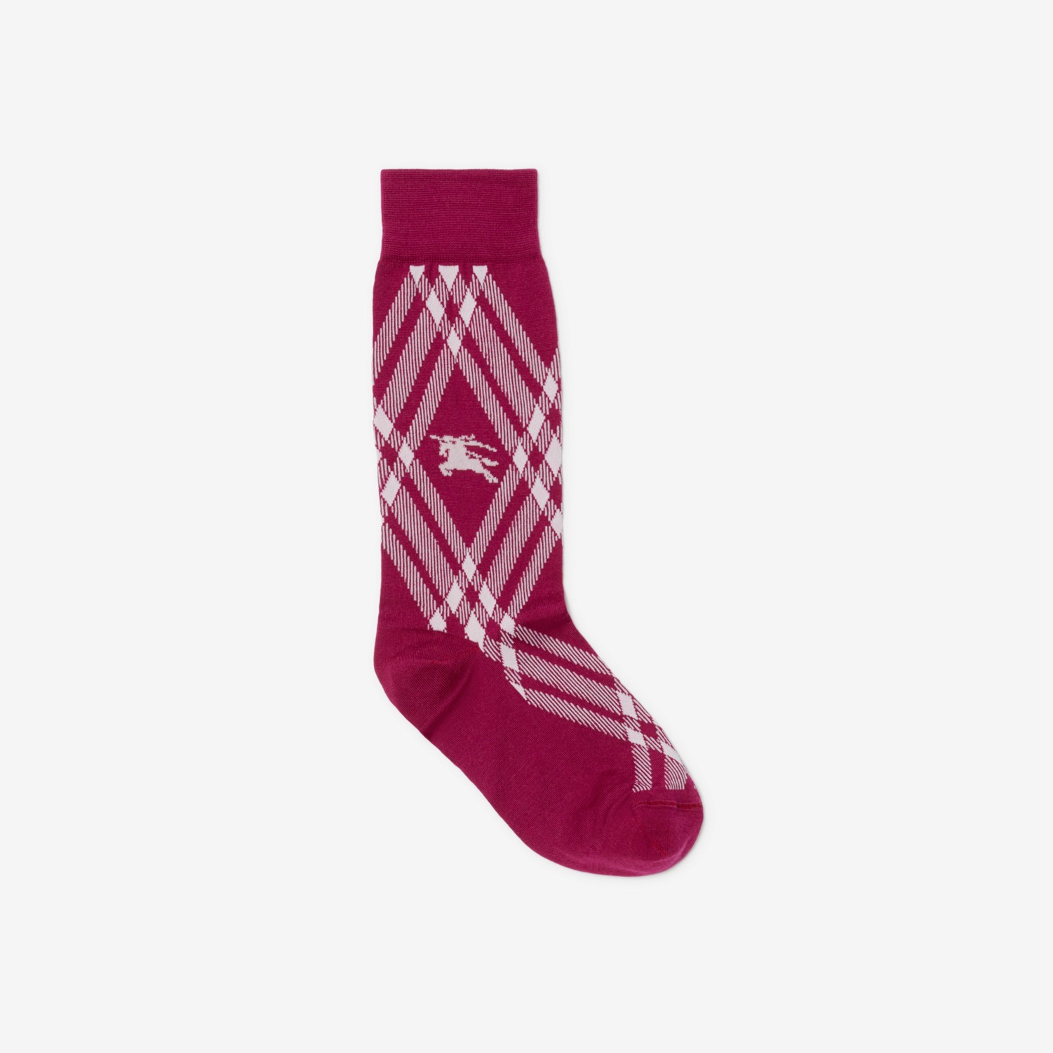 Check Cotton Blend Socks in Ripple/white | Burberry® Official