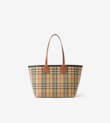 トート | キャンバス＆レザー | Burberry® 公式サイト