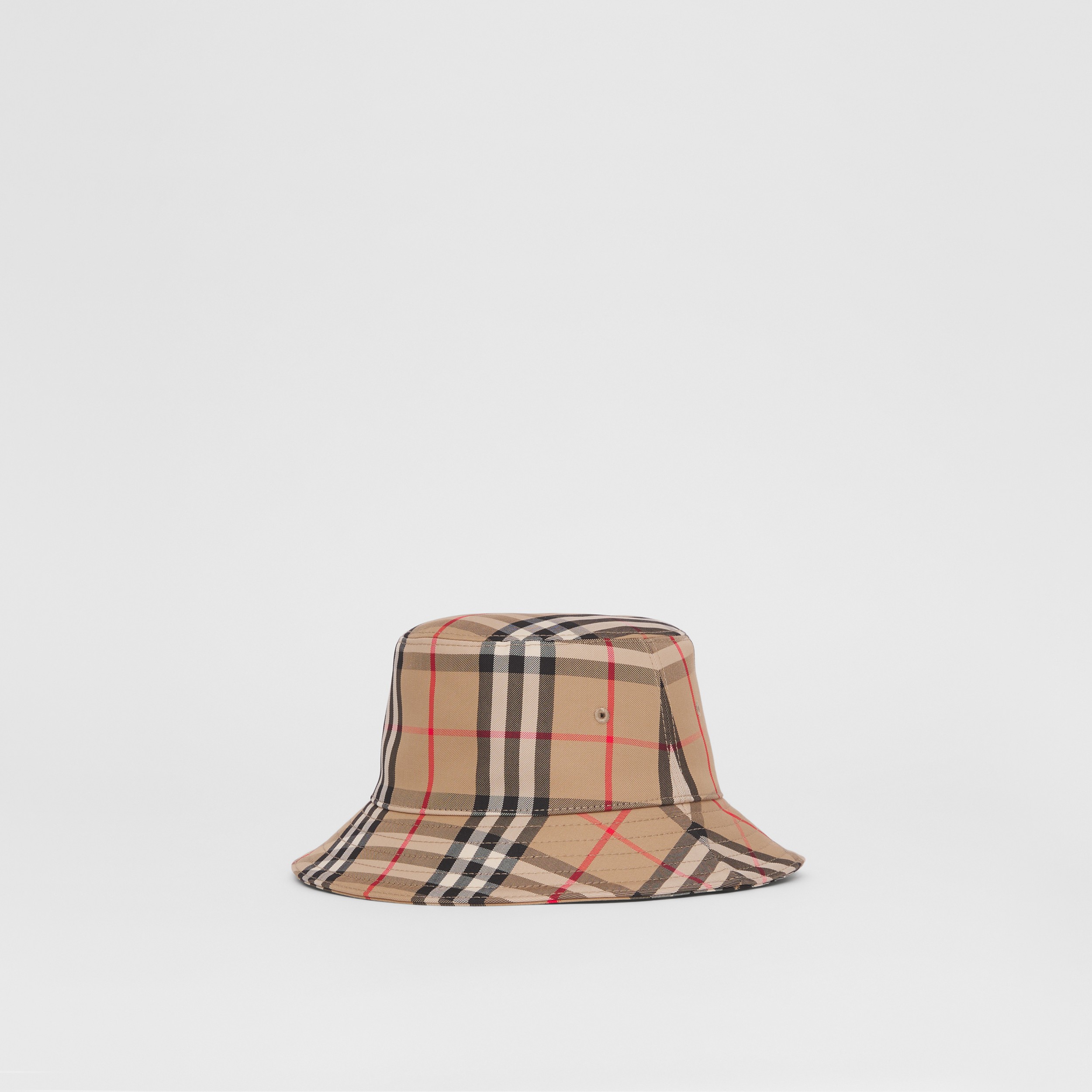 Sombrero de pesca en sarga a cuadros Vintage Checks (Beige) - Niños | Burberry® oficial - 4