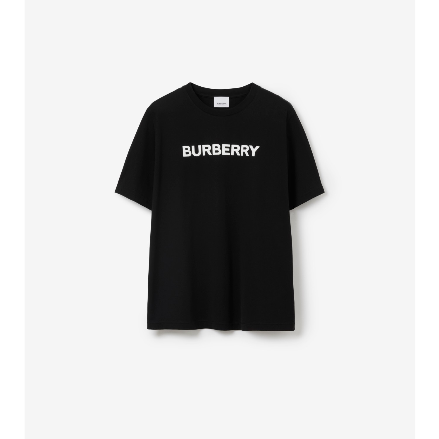 Logo Cotton T shirt in Black Women Burberry Official