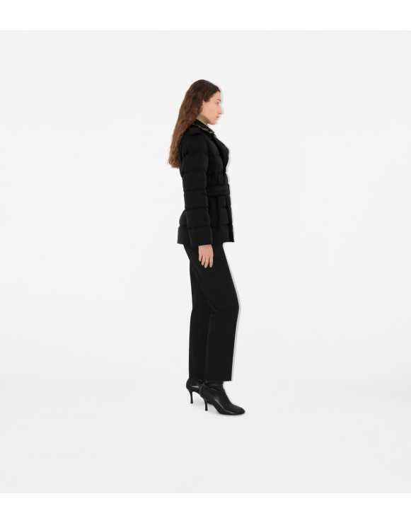 Short Nylon Puffer Coat