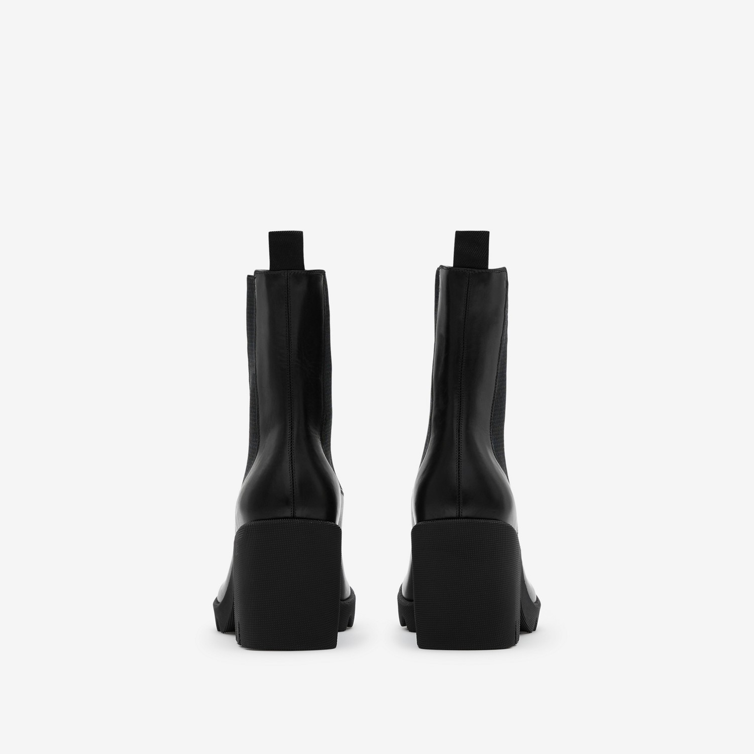 Leather Stride Chelsea Boots in Black - Women | Burberry® Official