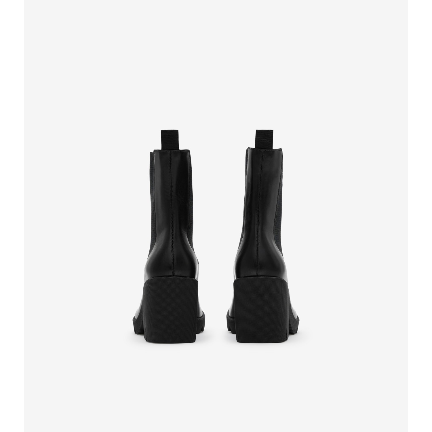 Leather Stride Chelsea Boots in Black - Women | Burberry® Official