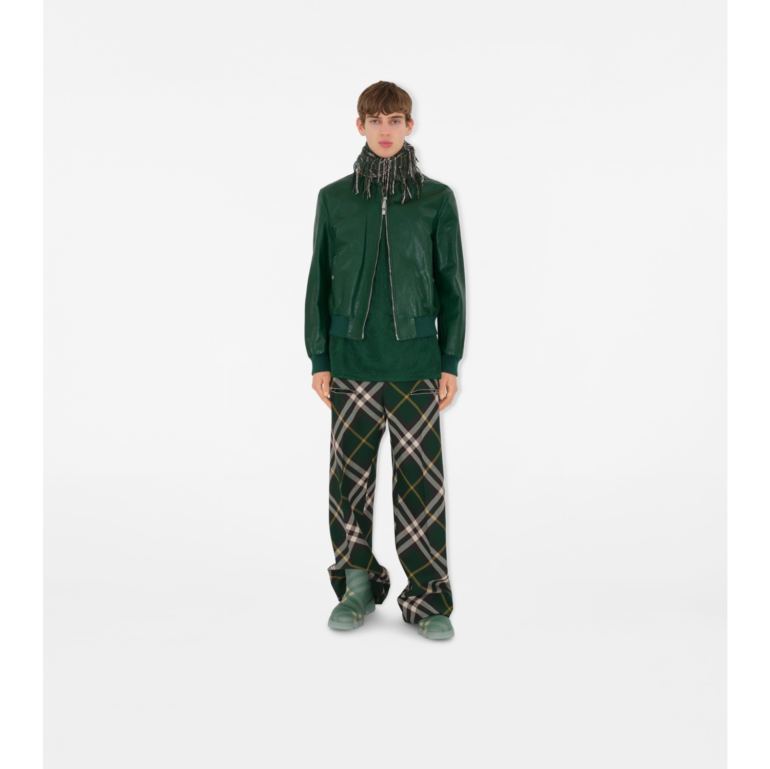 Burberry Check Wool Pants