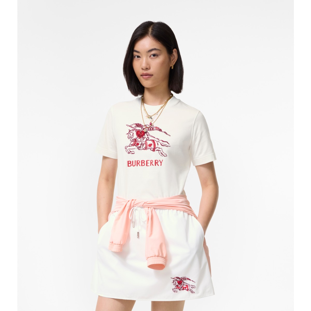  Embroidered Heart Knight T-shirt