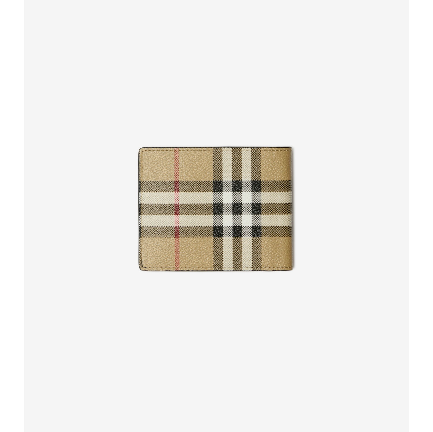 Check Slim Bifold Wallet in Archive beige Men Canvas Burberry