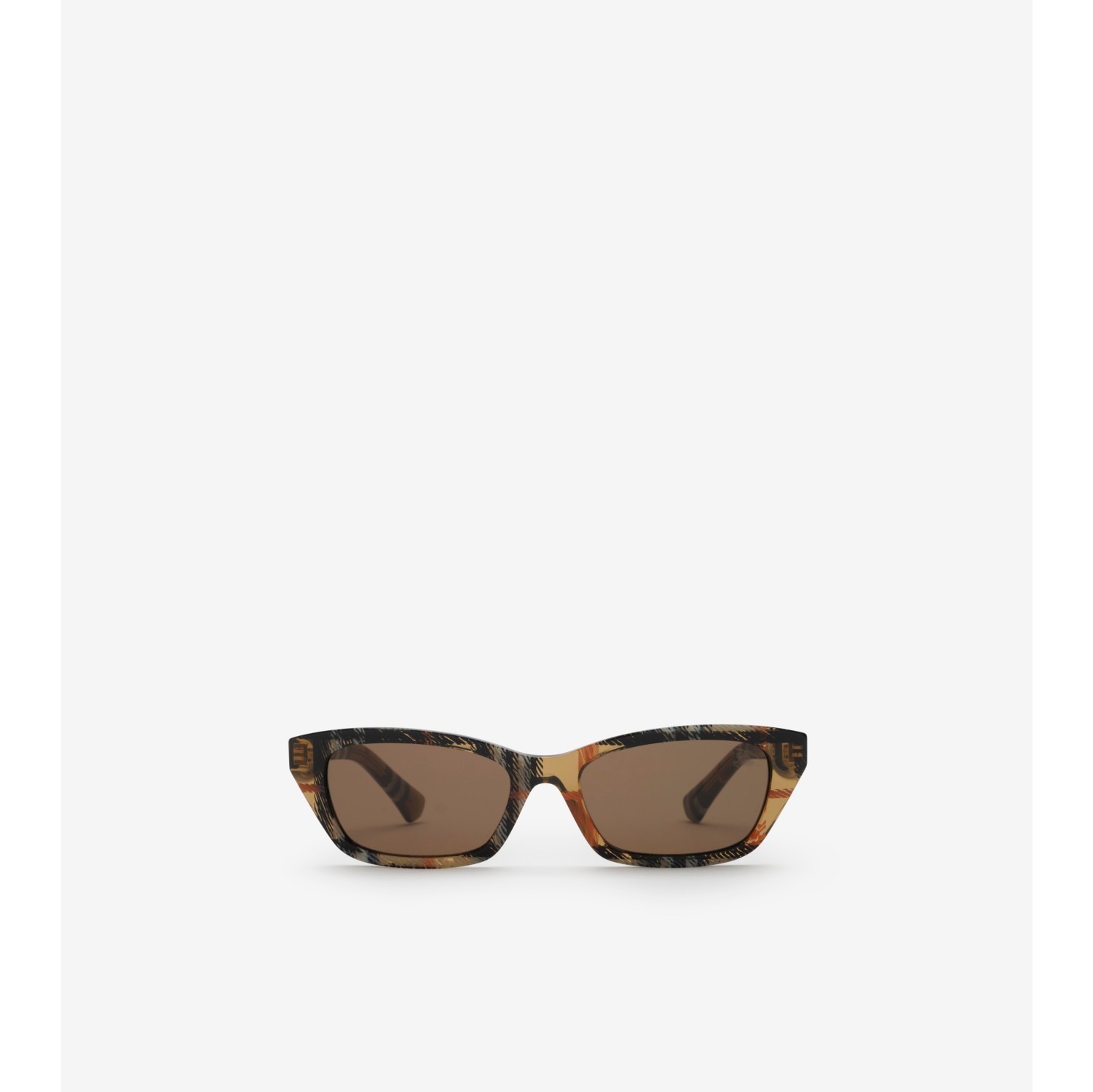 Gradient Check Rectangular Sunglasses