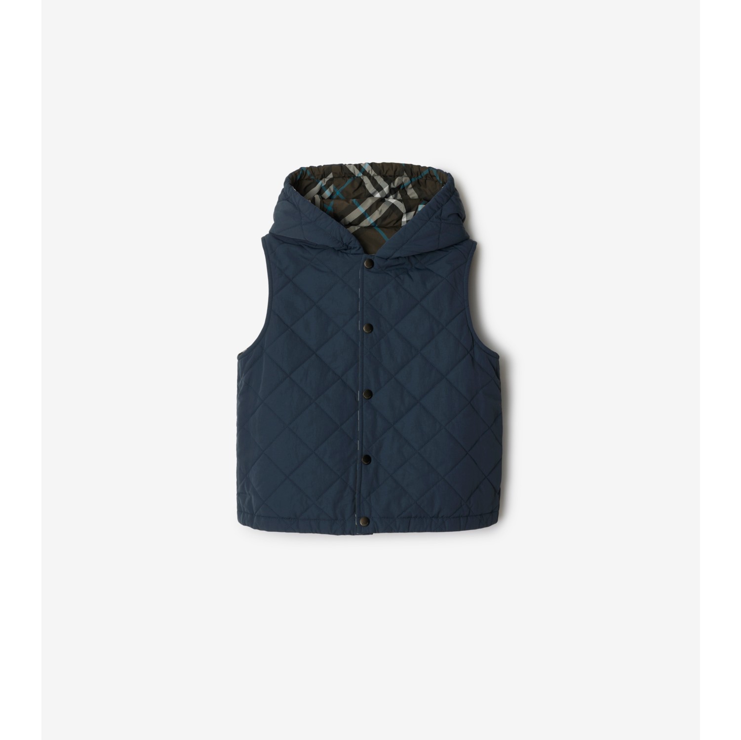 Reversible Check Gilet