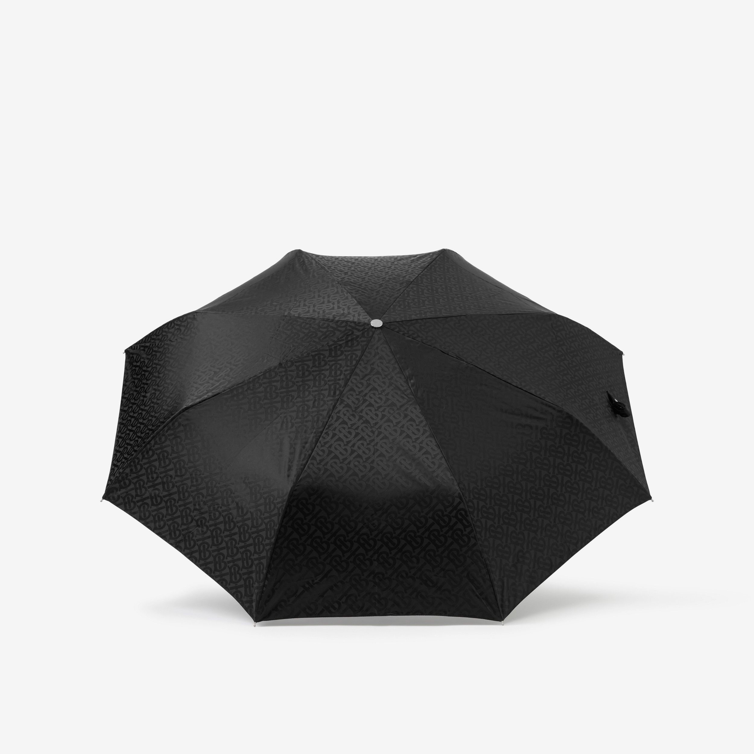 专属标识印花折叠雨伞 (黑色) | Burberry® 博柏利官网 - 3