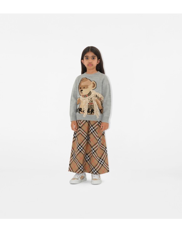 Pullover in lana con orsetto Thomas