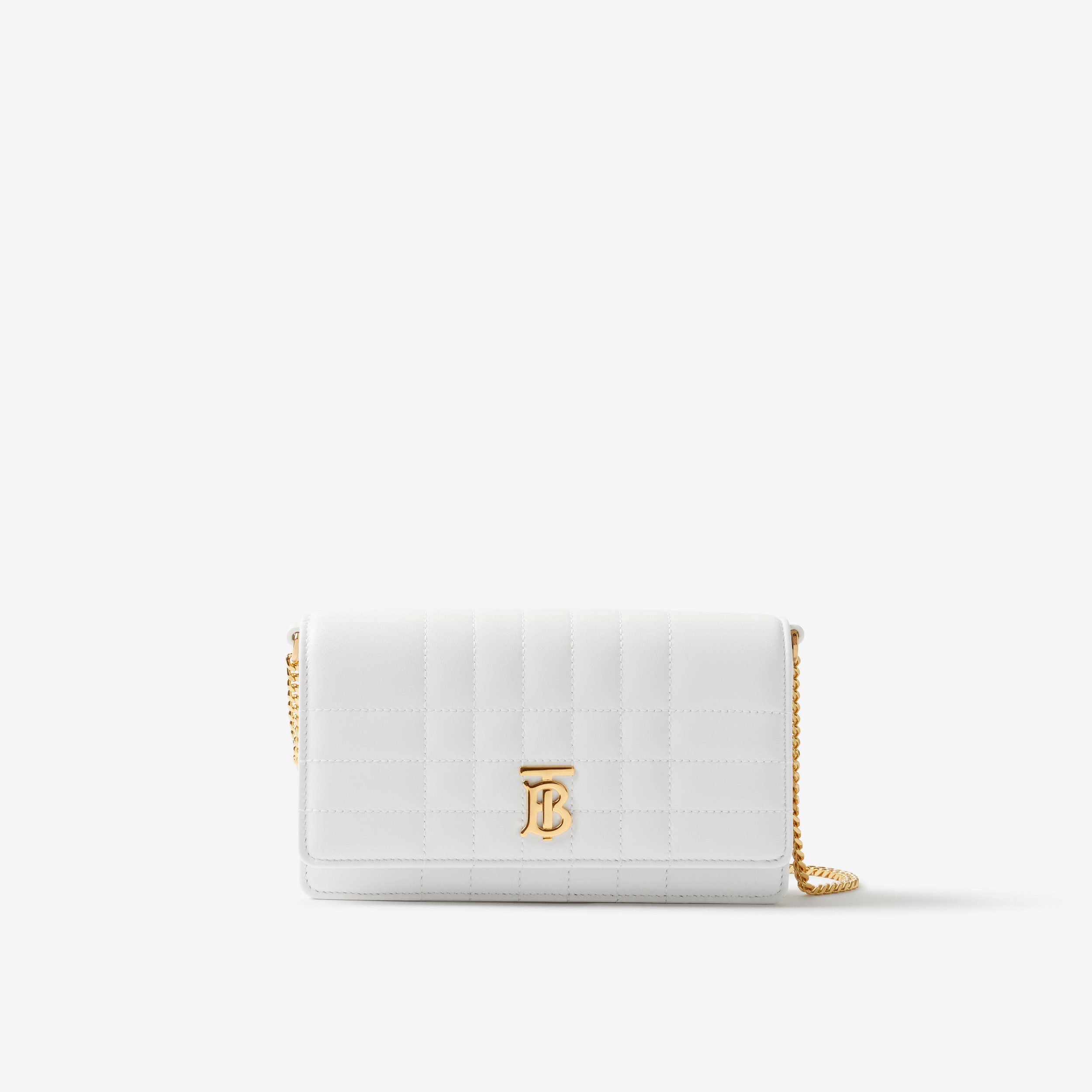 Lola Clutch in Optic White - Women | Burberry® Official - 1