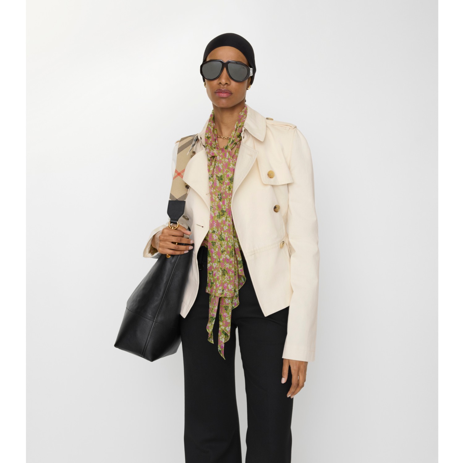 Cotton Isabella Trench Jacket in Linen beige - Women | Burberry