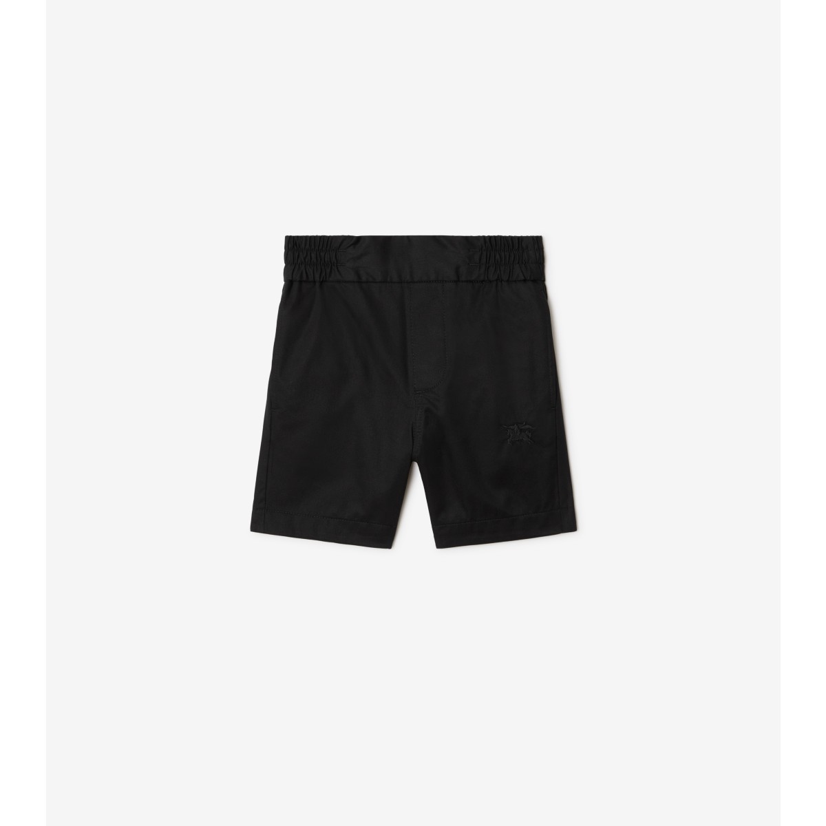 Shop Burberry Childrens Cotton Shorts In Black