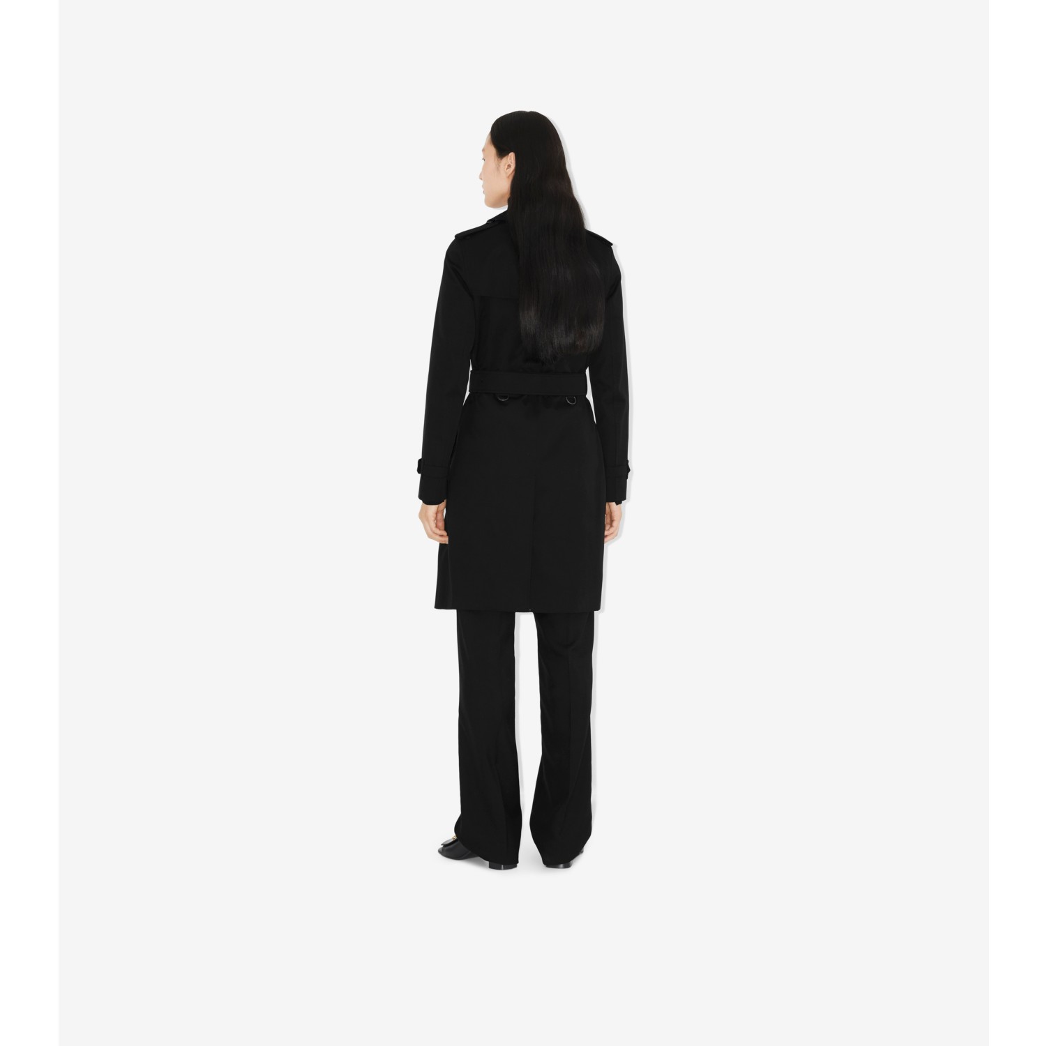 Burberry Women's Trench Doppiopetto Kensington Black main image 1