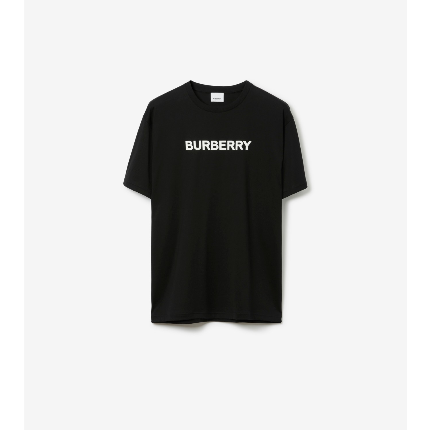 Logo Cotton T-shirt in Black - Men | Burberry® Official