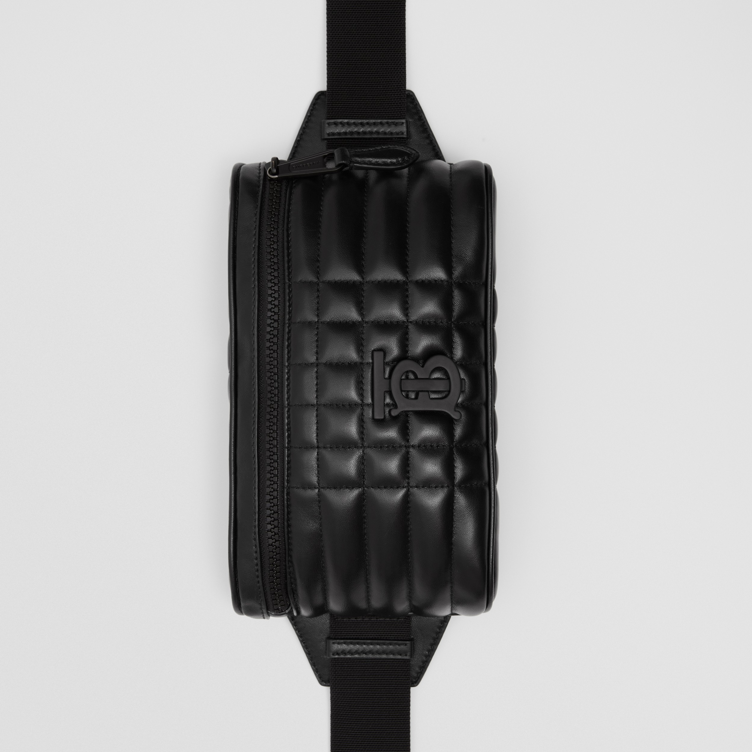 Quilted Leather Cube Bum Bag in Black - Men | Burberry® Official - 4