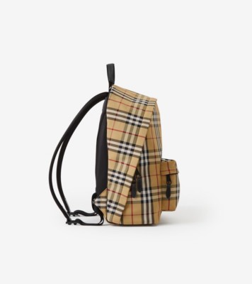 Burberry check-print backpack - Green