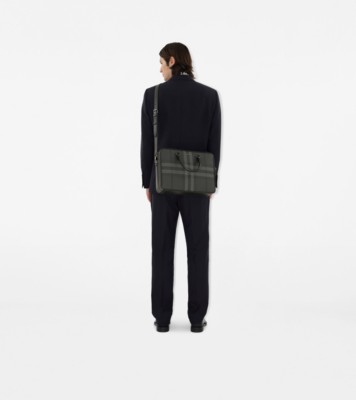 Ainsworth Briefcase in Charcoal - Men | Burberry® Official