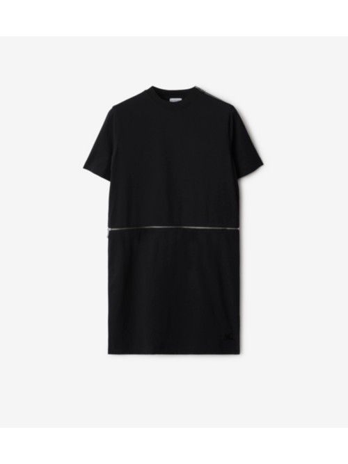 Burberry Cotton Dress In Black