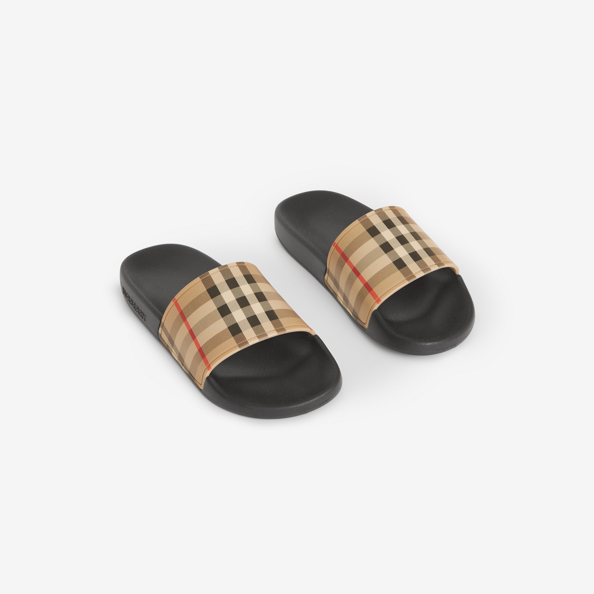 Vintage Check Slides in Archive Beige | Burberry® Official - 2