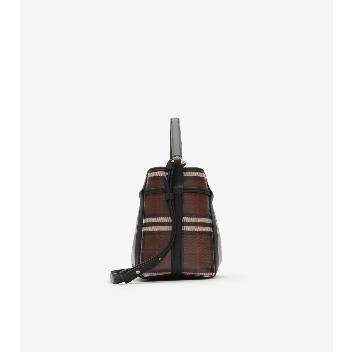  Check Mini Bucket Bag