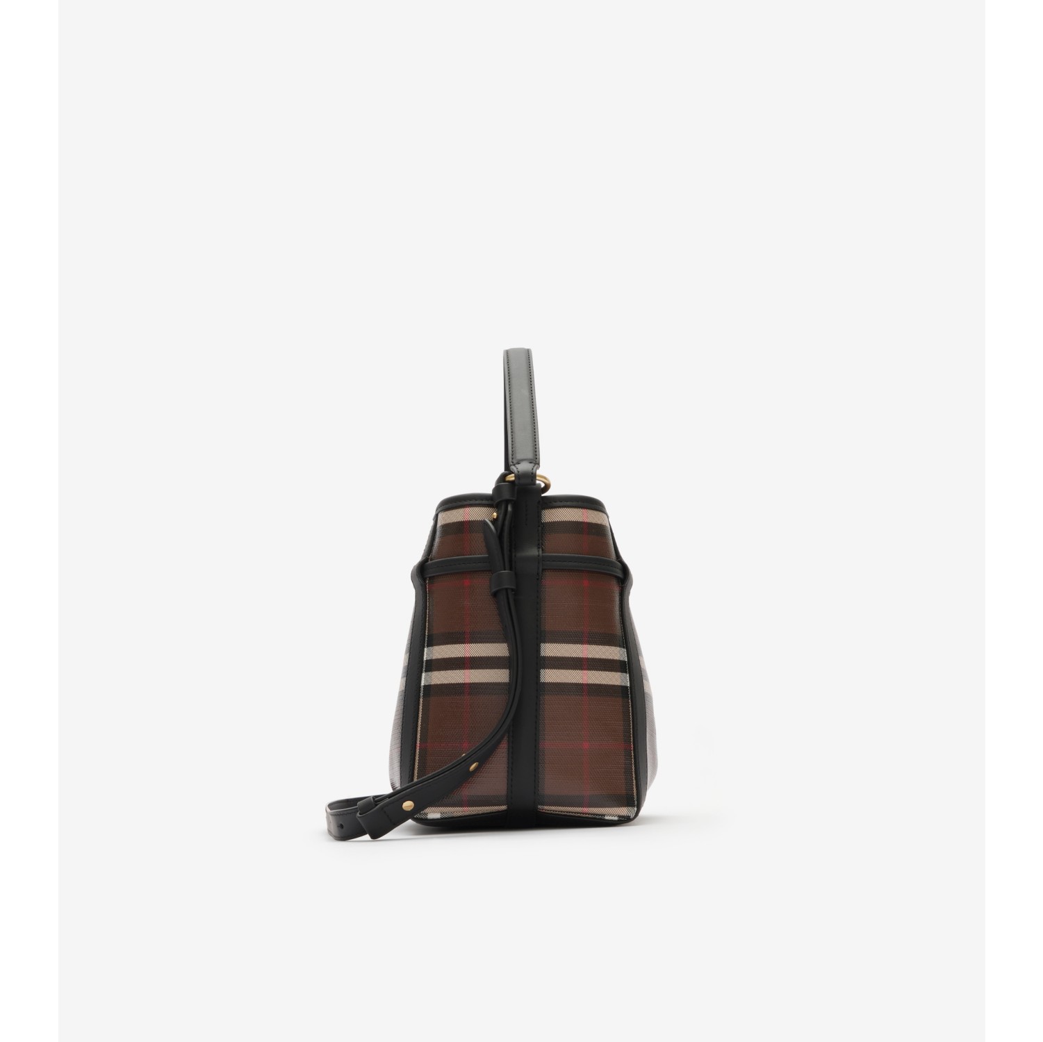 Mini Check Bucket Bag