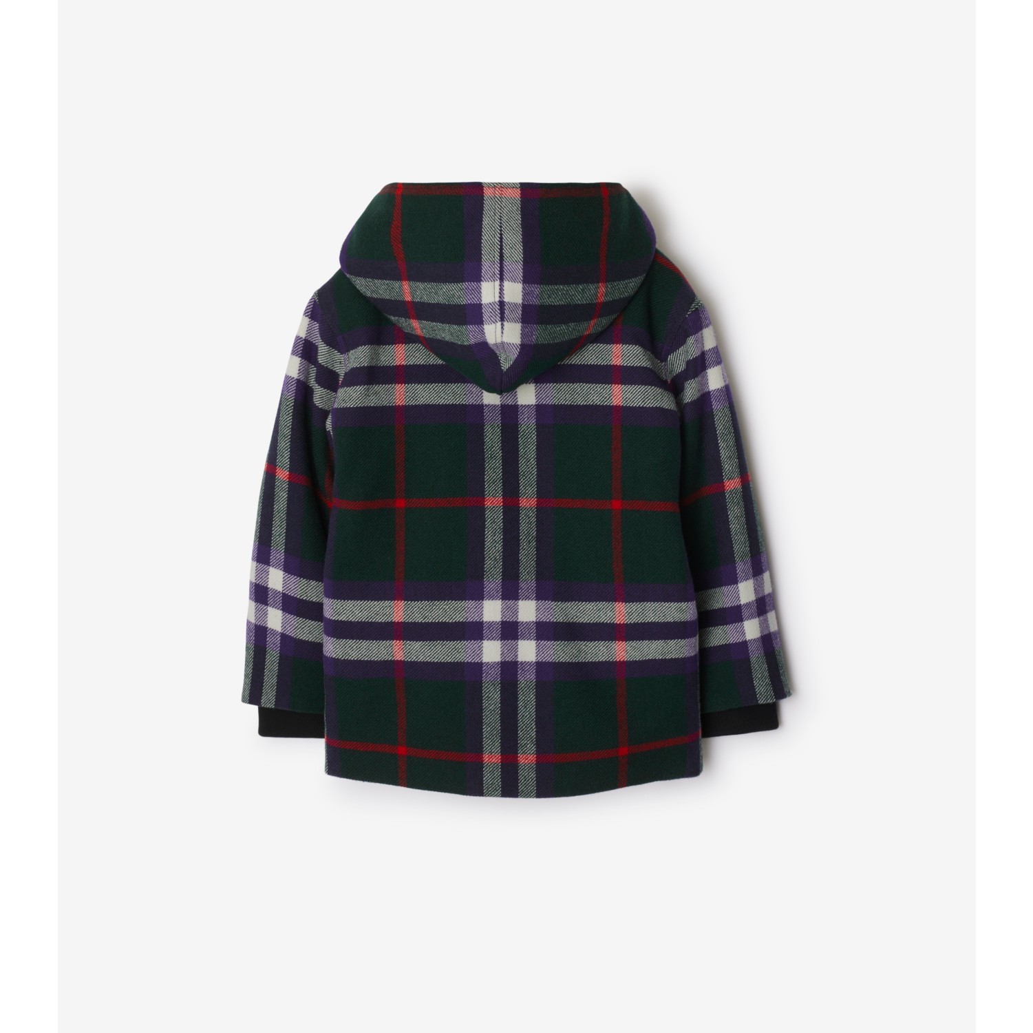 Contrast Check Wool Jacket