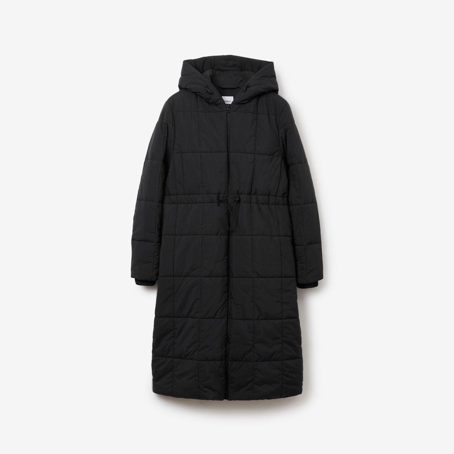 Quilted Nylon Hooded Coat in Black - Women | Burberry® Official