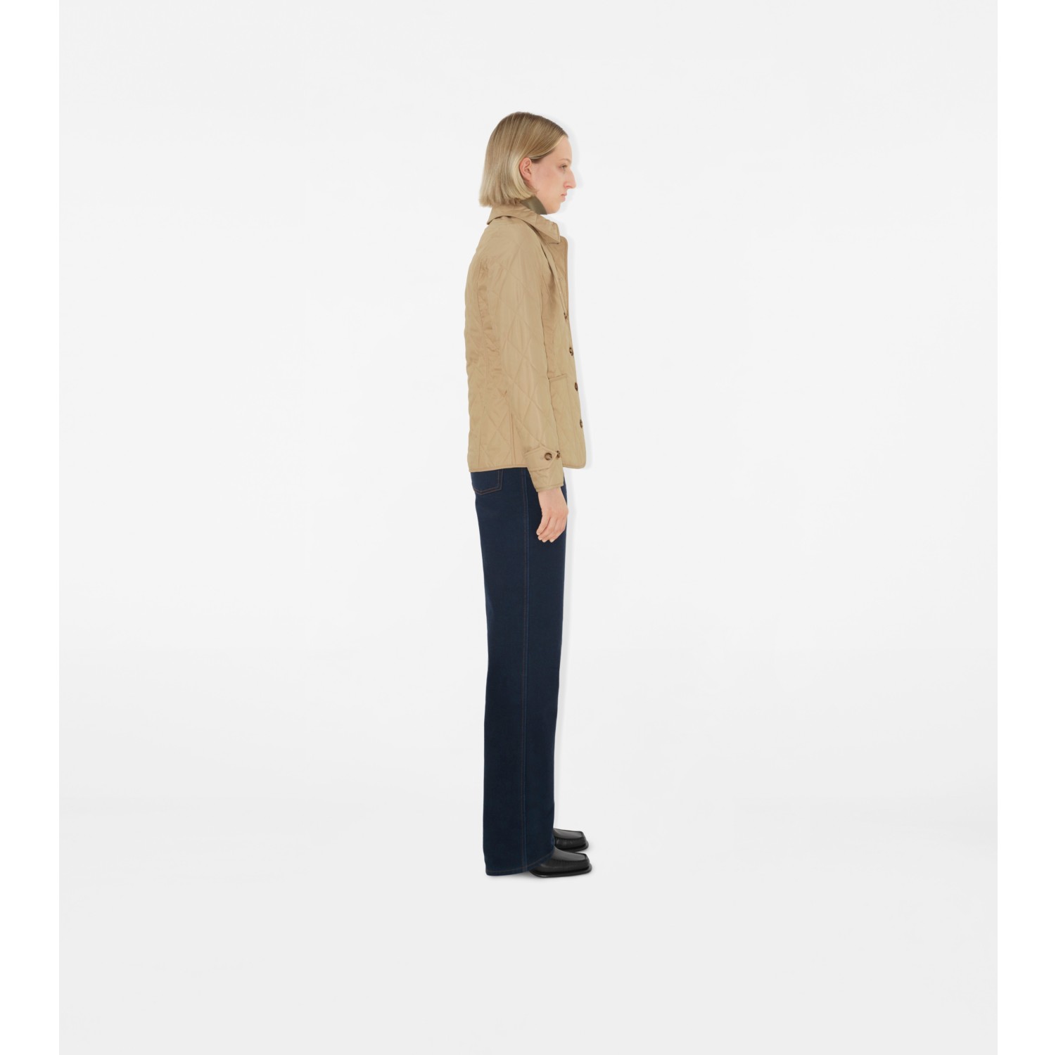 Quilted Thermoregulated Jacket in New chino - Women, Nylon | Burberry® Official