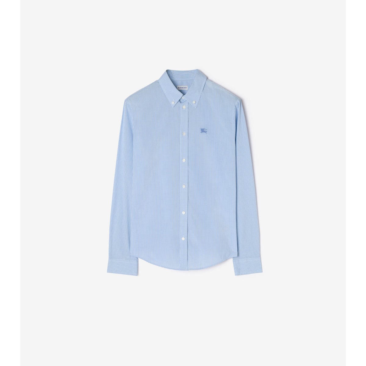 Embroidered Classic Fit Gingham Shirt