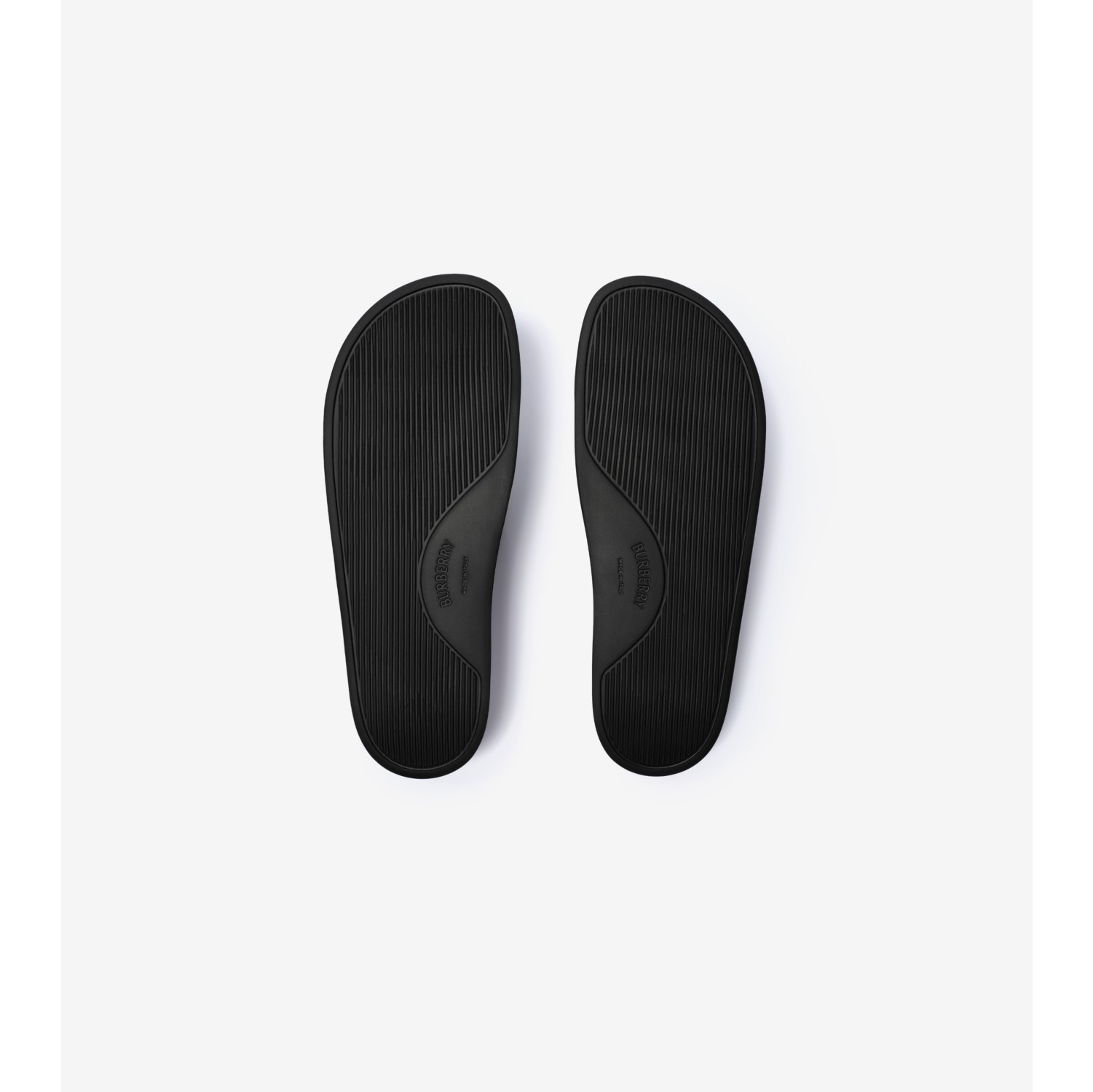 Check Slides in Dark brown - Men | Burberry® Official