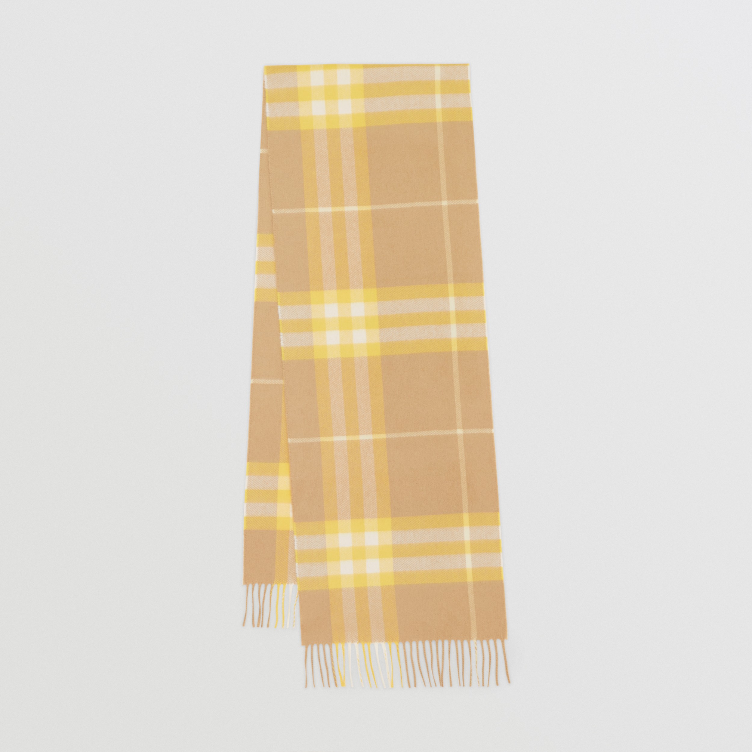 Bufanda en cachemir Burberry Check (Beige Vintage/amarillo) | Burberry®  oficial