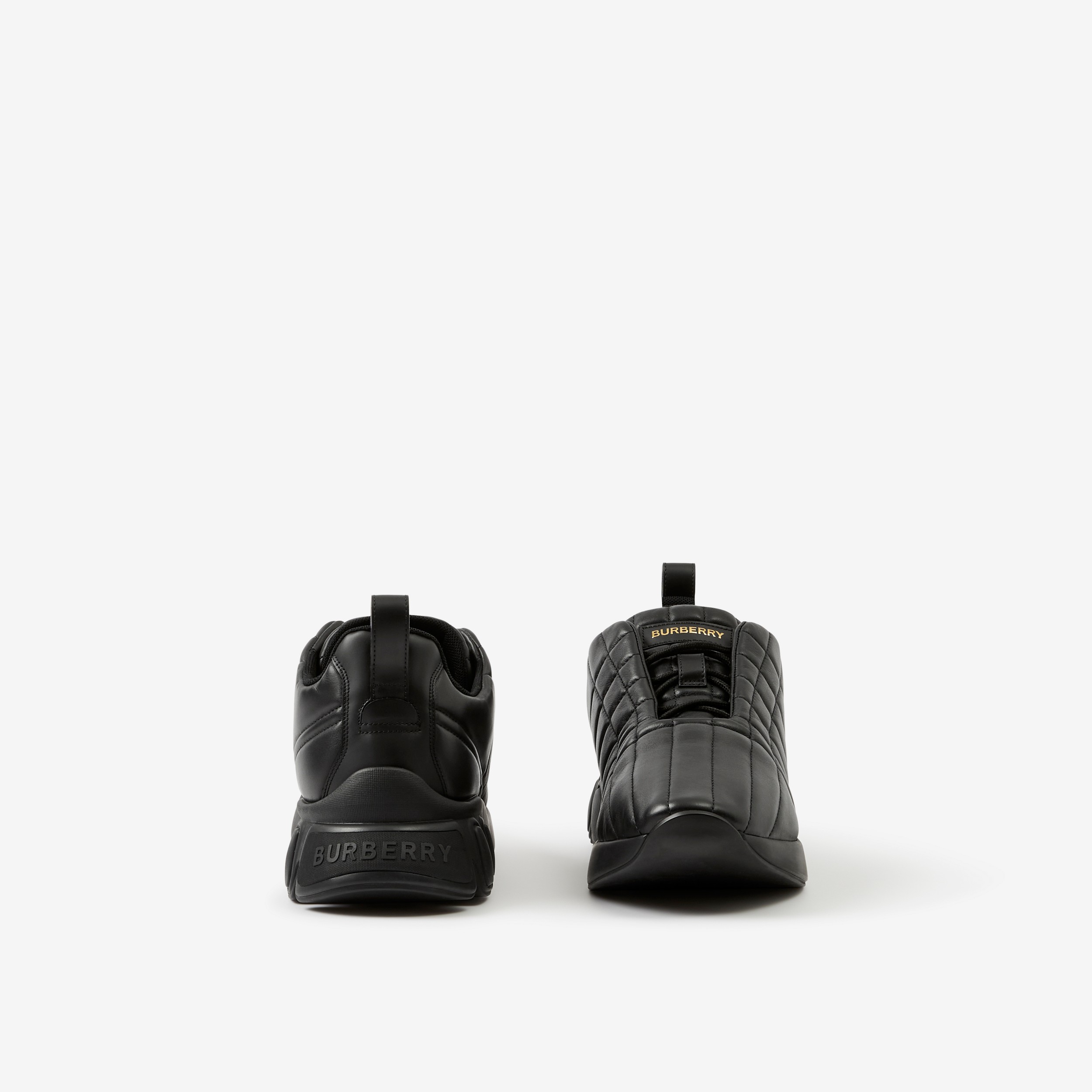 Sneakers classiques en cuir matelassé (Noir) | Site officiel Burberry® - 4