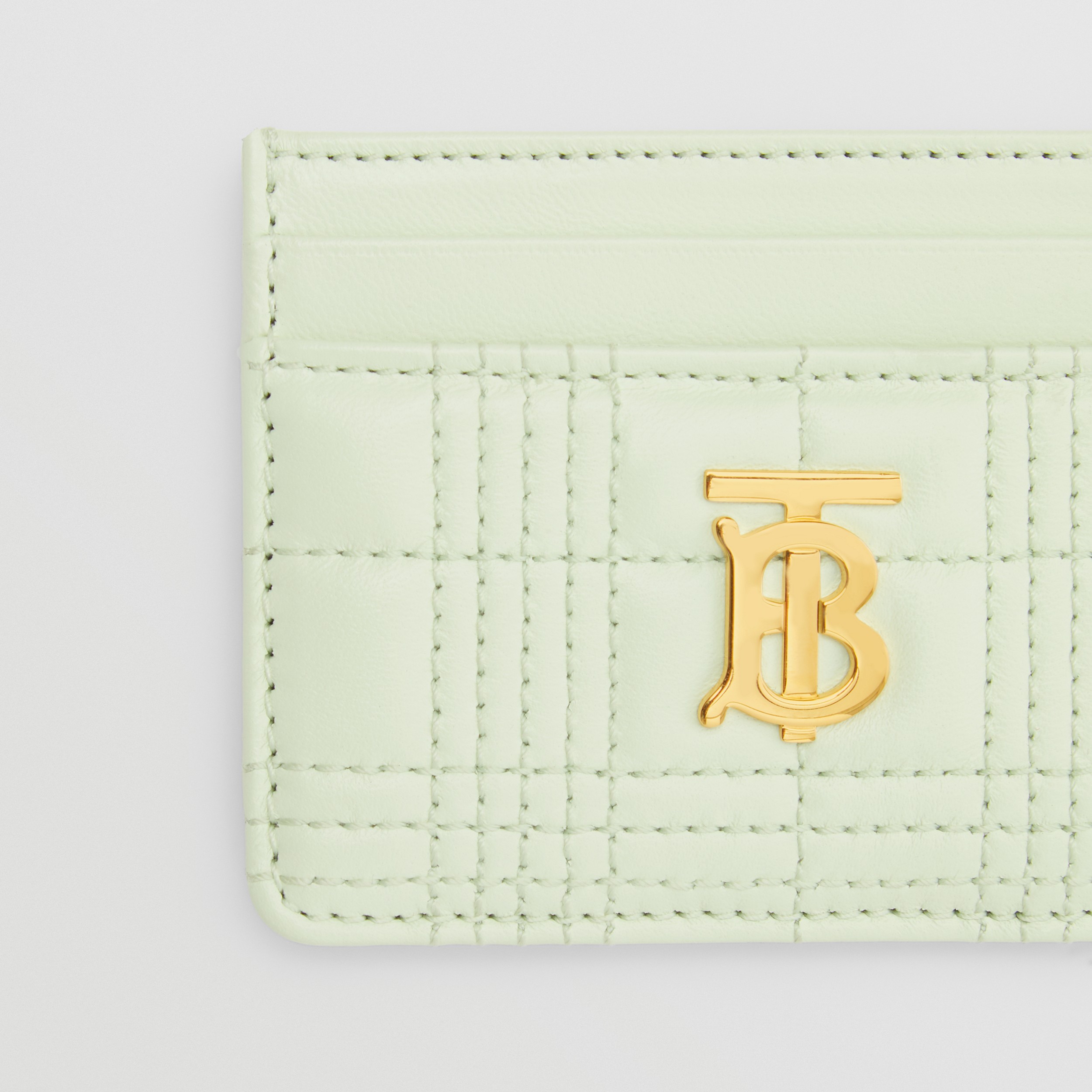 Quilted Lambskin Lola Card Case in Pistachio - Women | Burberry® Official - 2