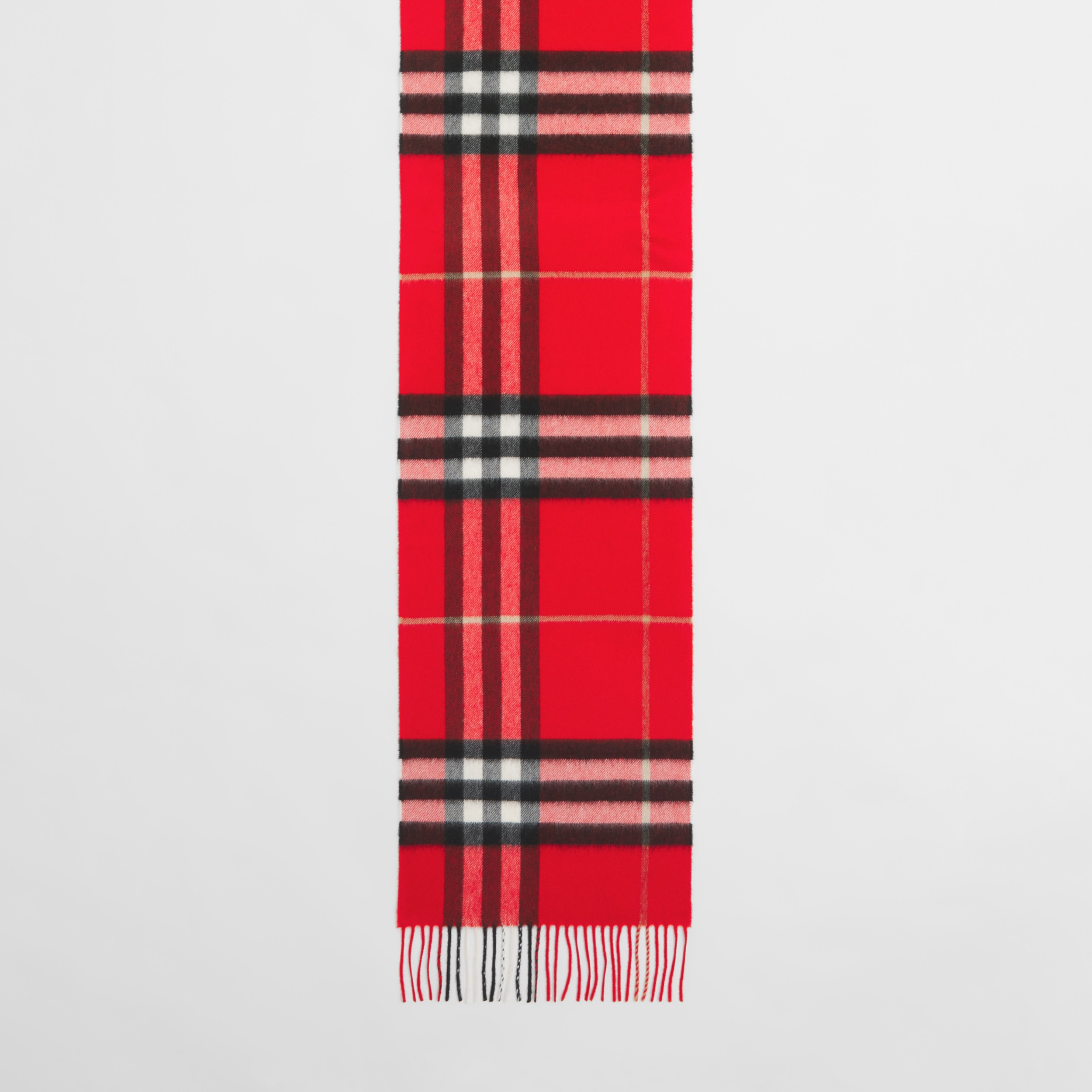 The Burberry Check Cashmere Scarf in Red Burberry® Official