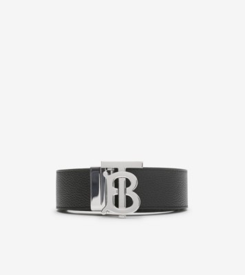 Reversible Leather TB Belt in Black/tan - Men | Burberry® Official
