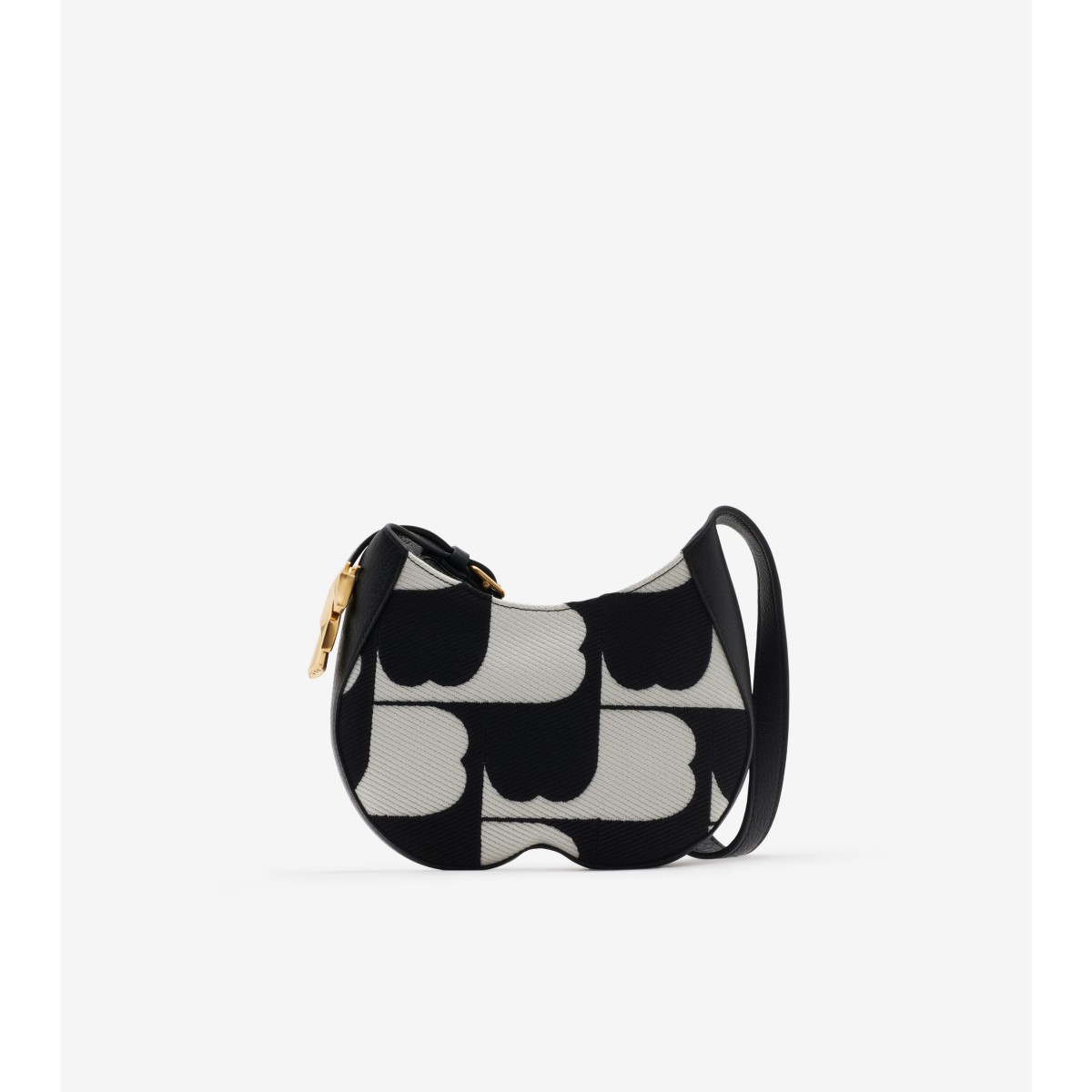 Shop Burberry Small Chess Shoulder Bag In Black