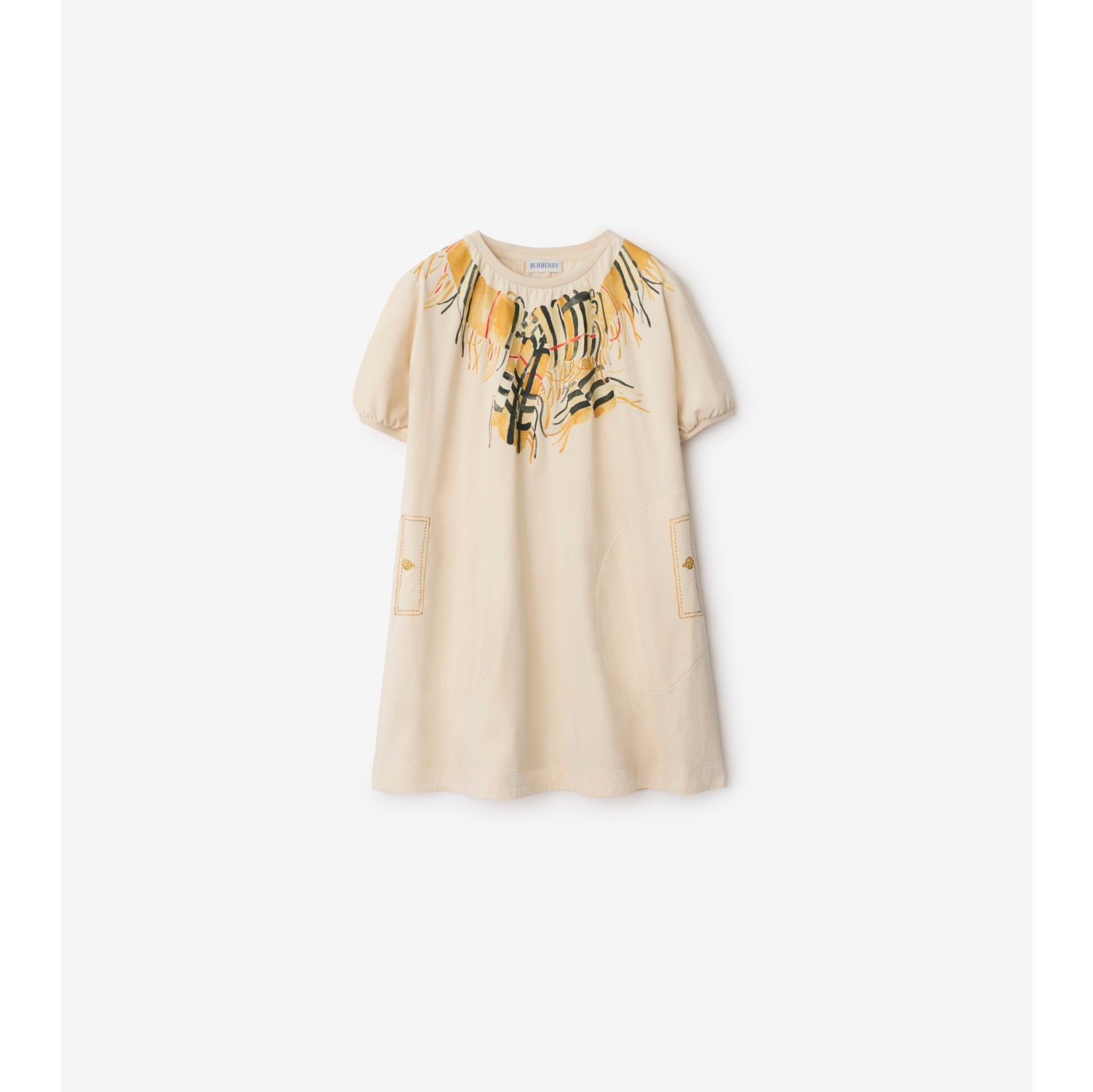 Robe en coton à imprimé écharpe