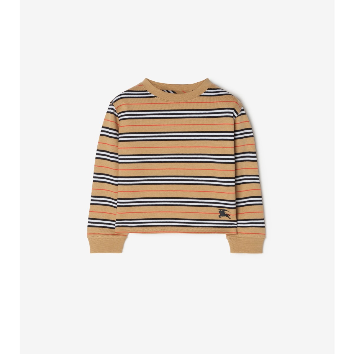  Stripe Long-sleeve Icon Cotton T-shirt
