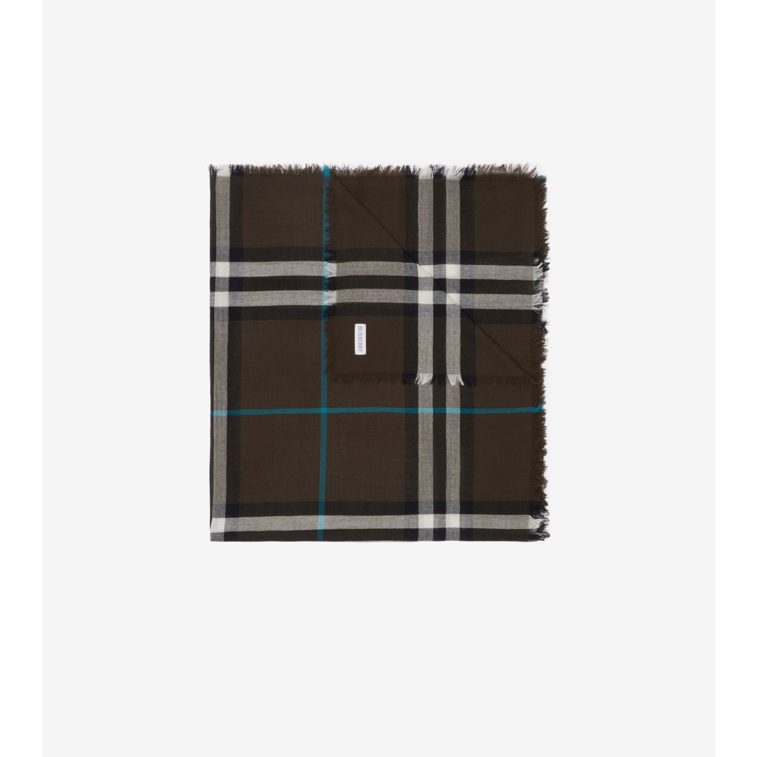 Check Wool Scarf in Snug Burberry Official