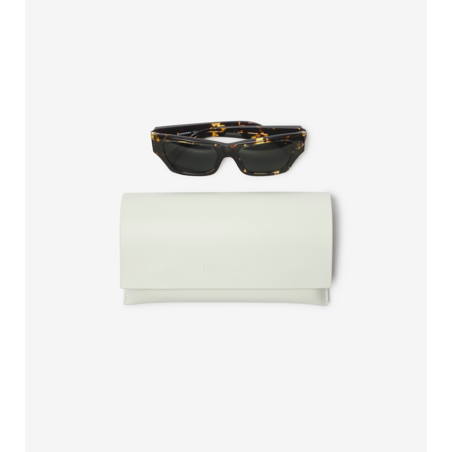 Shield Facet Cat-eye Sunglasses